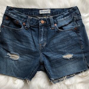 Madewell Boy Jean Cut Off Shorts